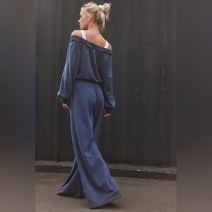 Free People One to Beat Onesie in Midnight Navy (L)